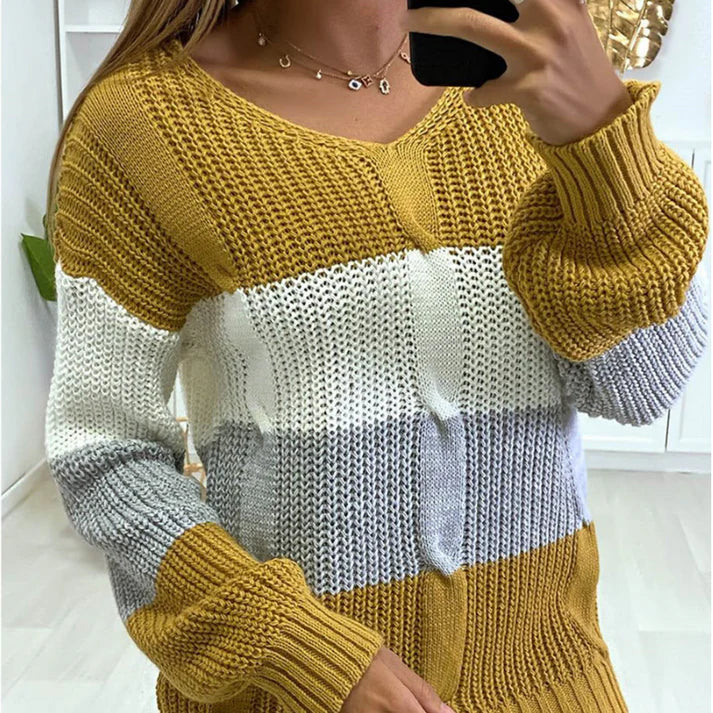 Pull Col V vivatelle Sorties Lunatique