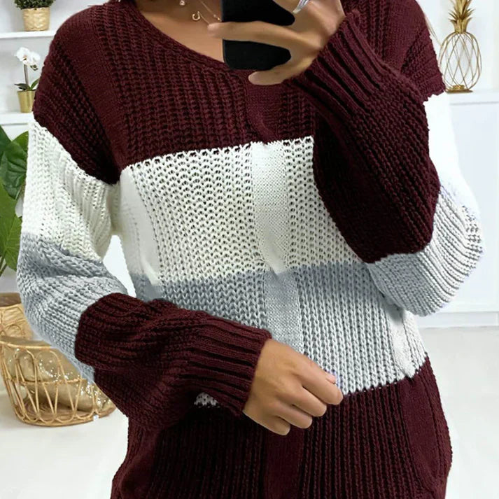 Pull Col V vivatelle Sorties Lunatique