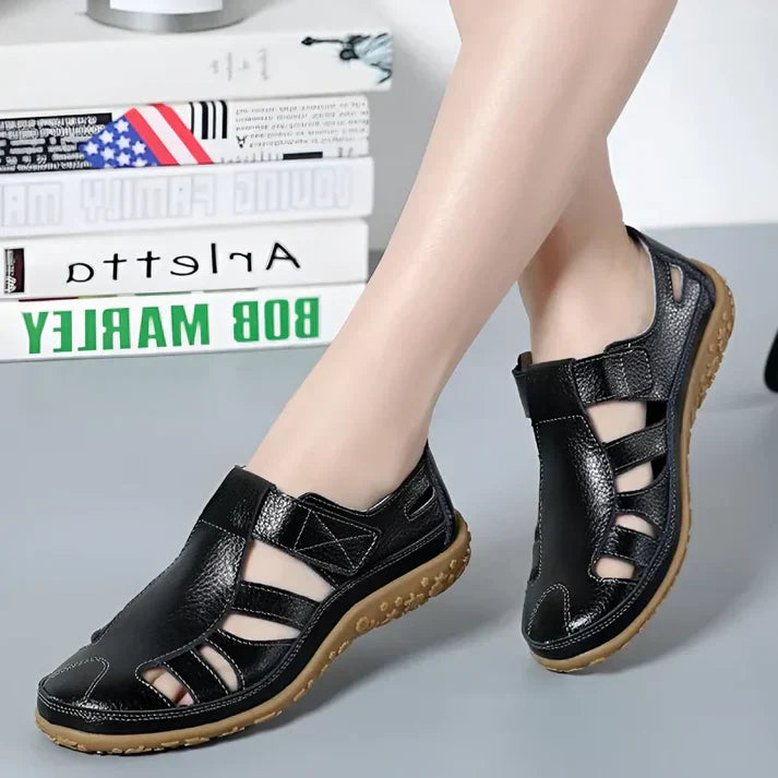 Sandales vivatelle Vintage en Cuir Véritable