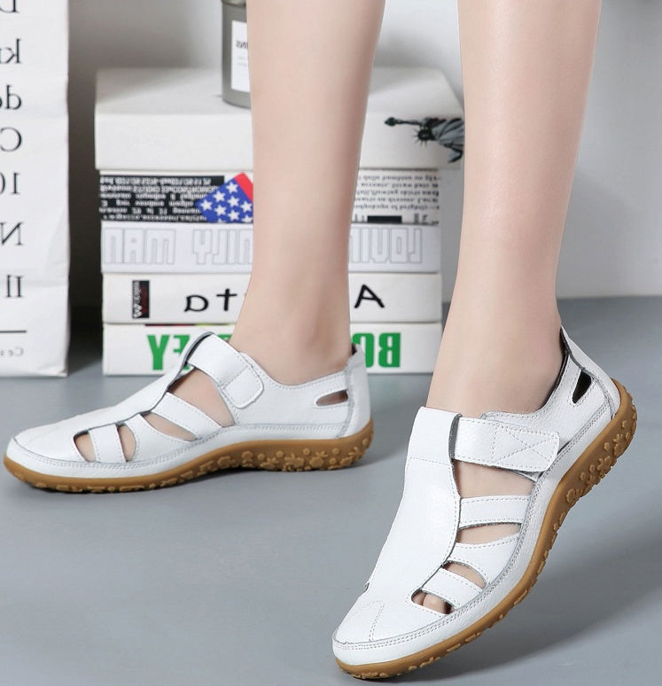 Sandales vivatelle Vintage en Cuir Véritable